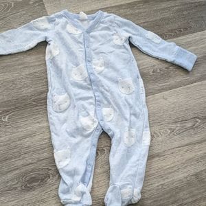 Cloud bear pajama footies